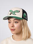 Бейсболка MITCHELL NESS арт. HP14950-PEAOFWH Philadelphia Eagles NFL (кремовый / зеленый)